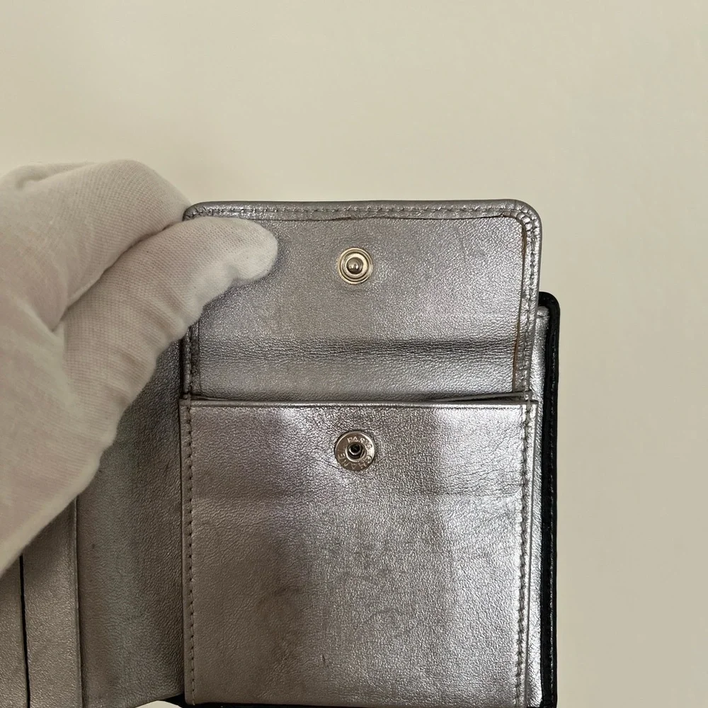 Chanel Mademoiselle black lamb skin quilted wallet - Picture 14 of 15